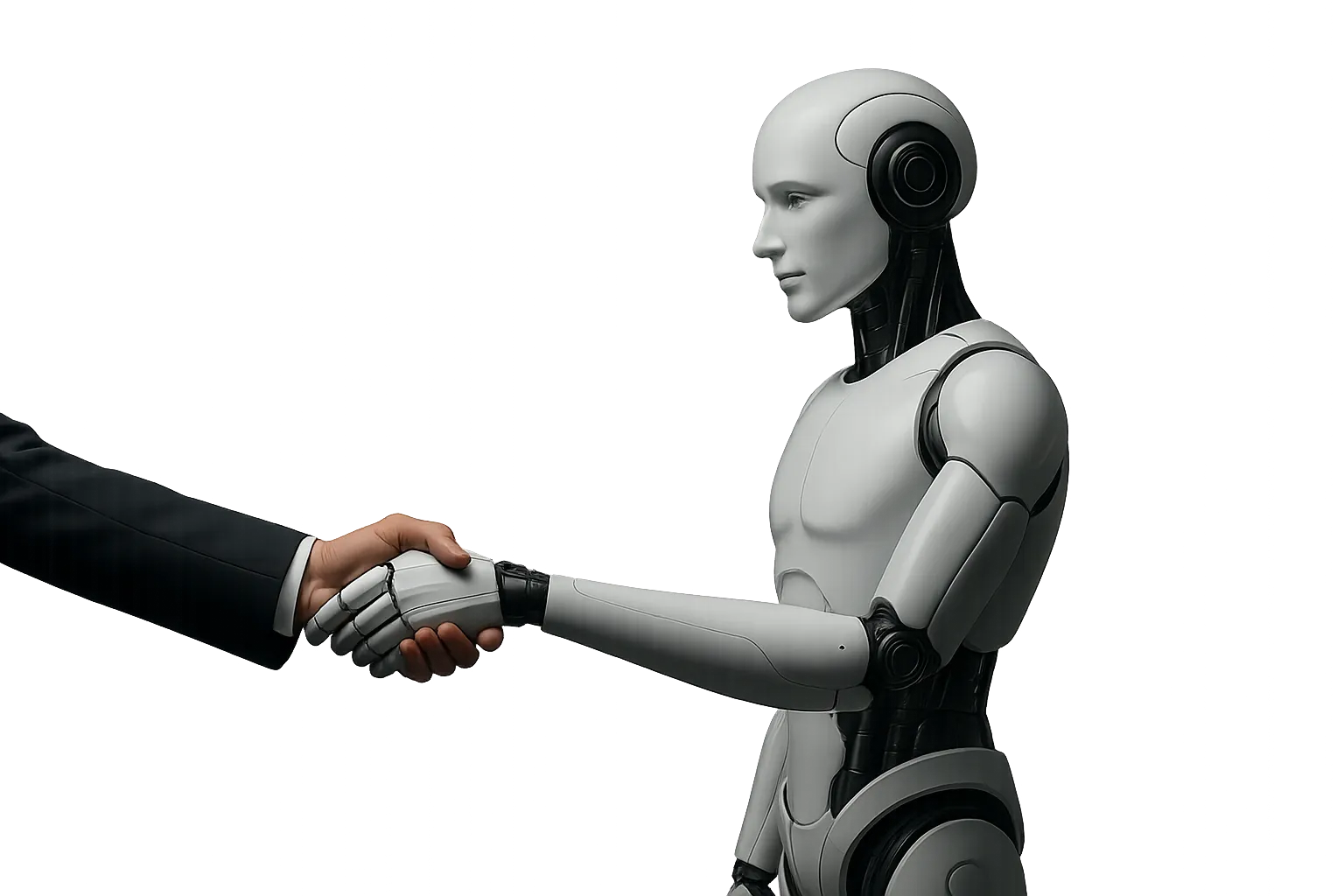 aitonoma-implementa-ia-con-propositos-reales Robot dando la mano representando alianza hombre-IA